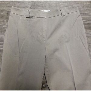 Chicos Pants Women's Brown 00 Size 2 Cuffed‎ Tan Chinos Comfortable Workwear